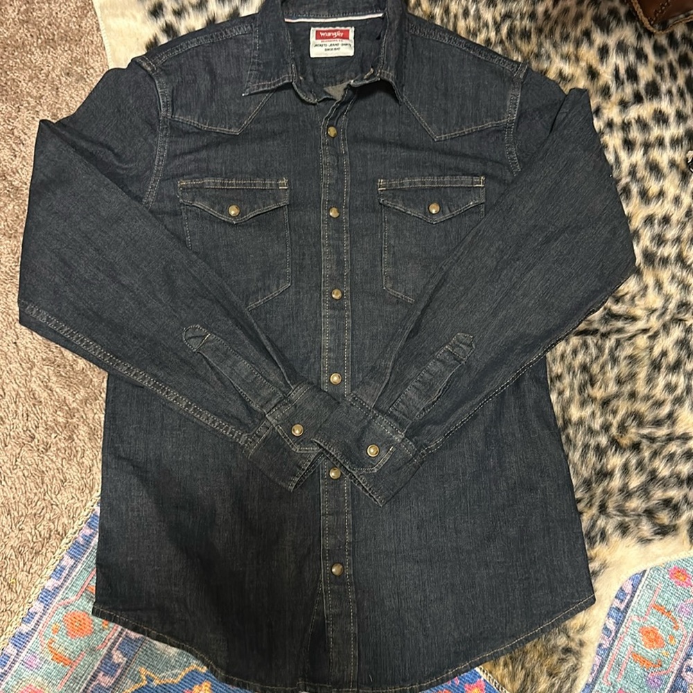 Wrangler Denim button up.